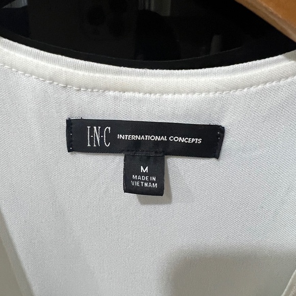 I.N.C. White Sequin Sleeveless Jumpsuit - Picture 14 of 16